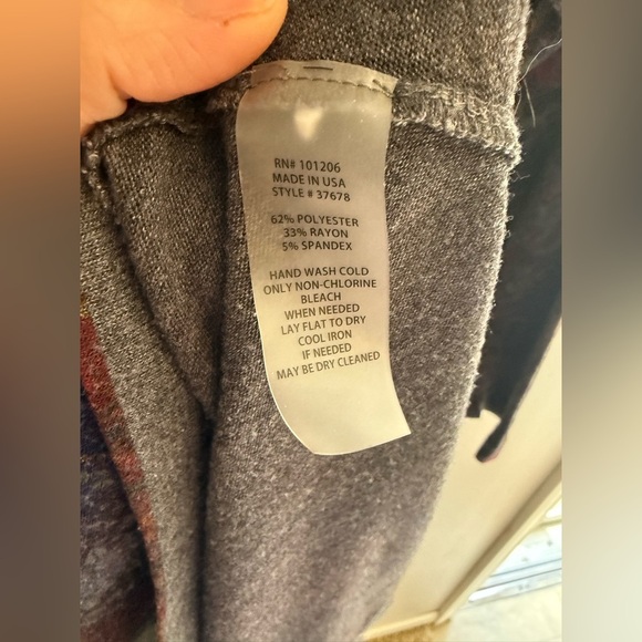 Soft Surroundings Womens Tunic SZ PL Paisley Scoop Neck USA Made Flowy Romantic - Picture 4 of 7